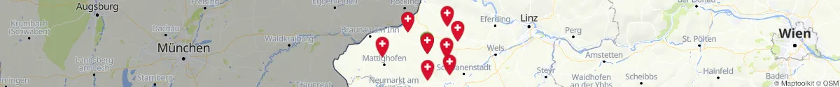 Map view for Pharmacy emergency services nearby Ried (Oberösterreich)